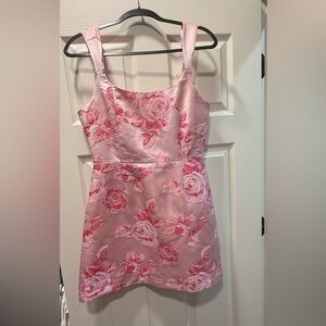 Lulu's Blush and Rose Floral Dress